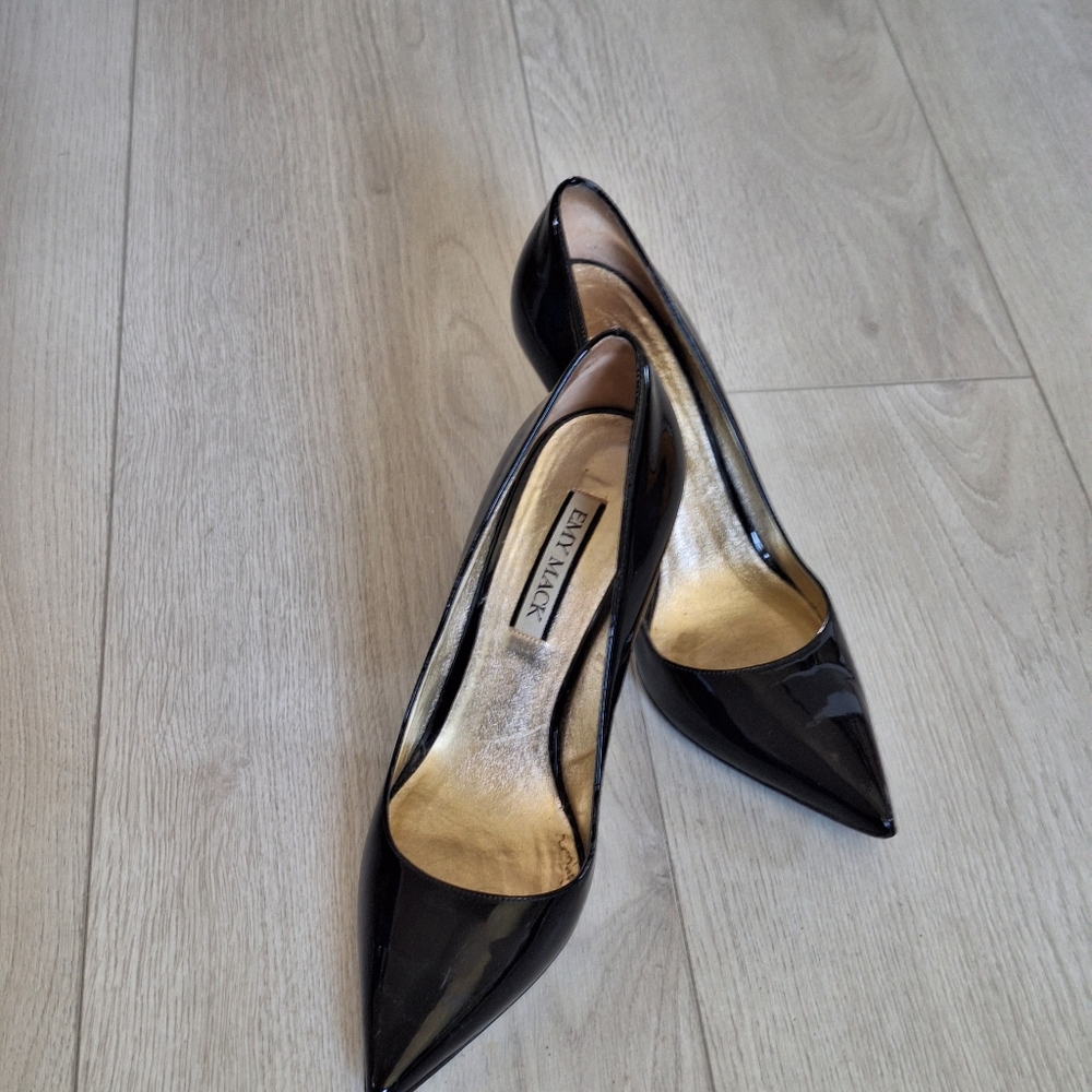 Emy Mack 'Emily' Patent Leather mid-heel pump 8.5